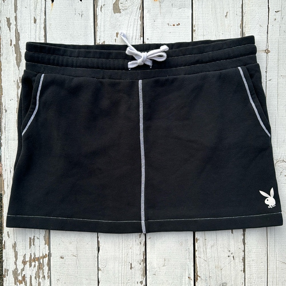 Playboy Black Athletic Mini Skirt by Pac Sun NWOT